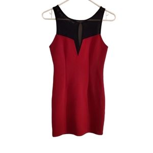 Forever 21 Women's Burgundy & Black Dress Size Small